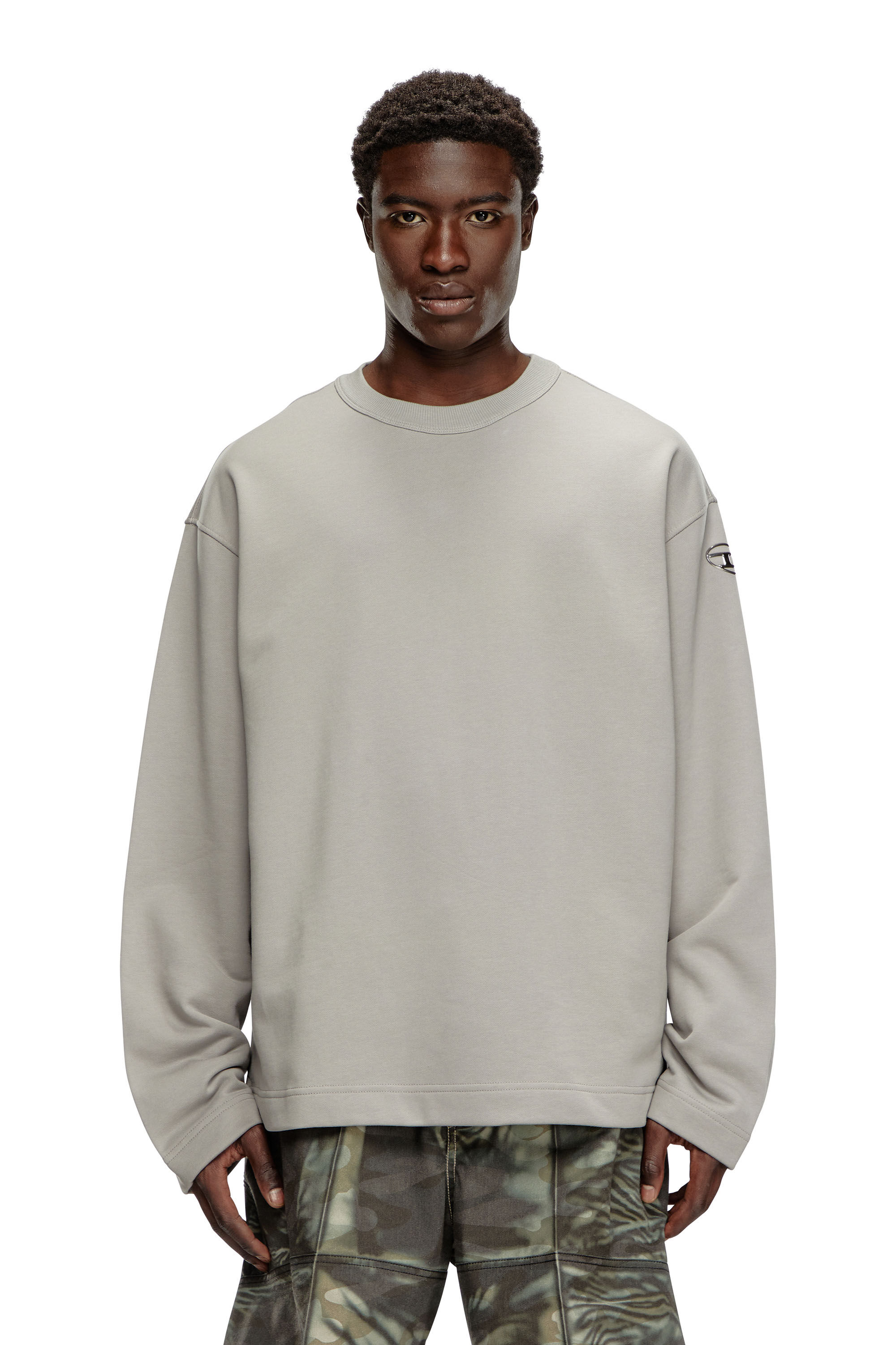 Diesel - S-MACSIS-OD, Male's スウェットプルオーバー in グレー - 3