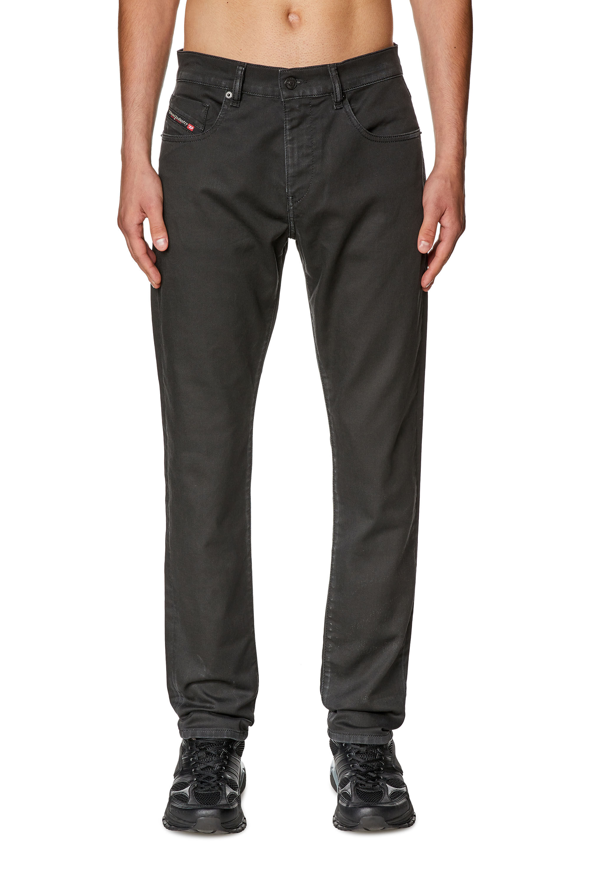 Diesel - Male's Slim 2060 D-Strukt Joggjeans® E912H, ブラック/ダークグレー - 3