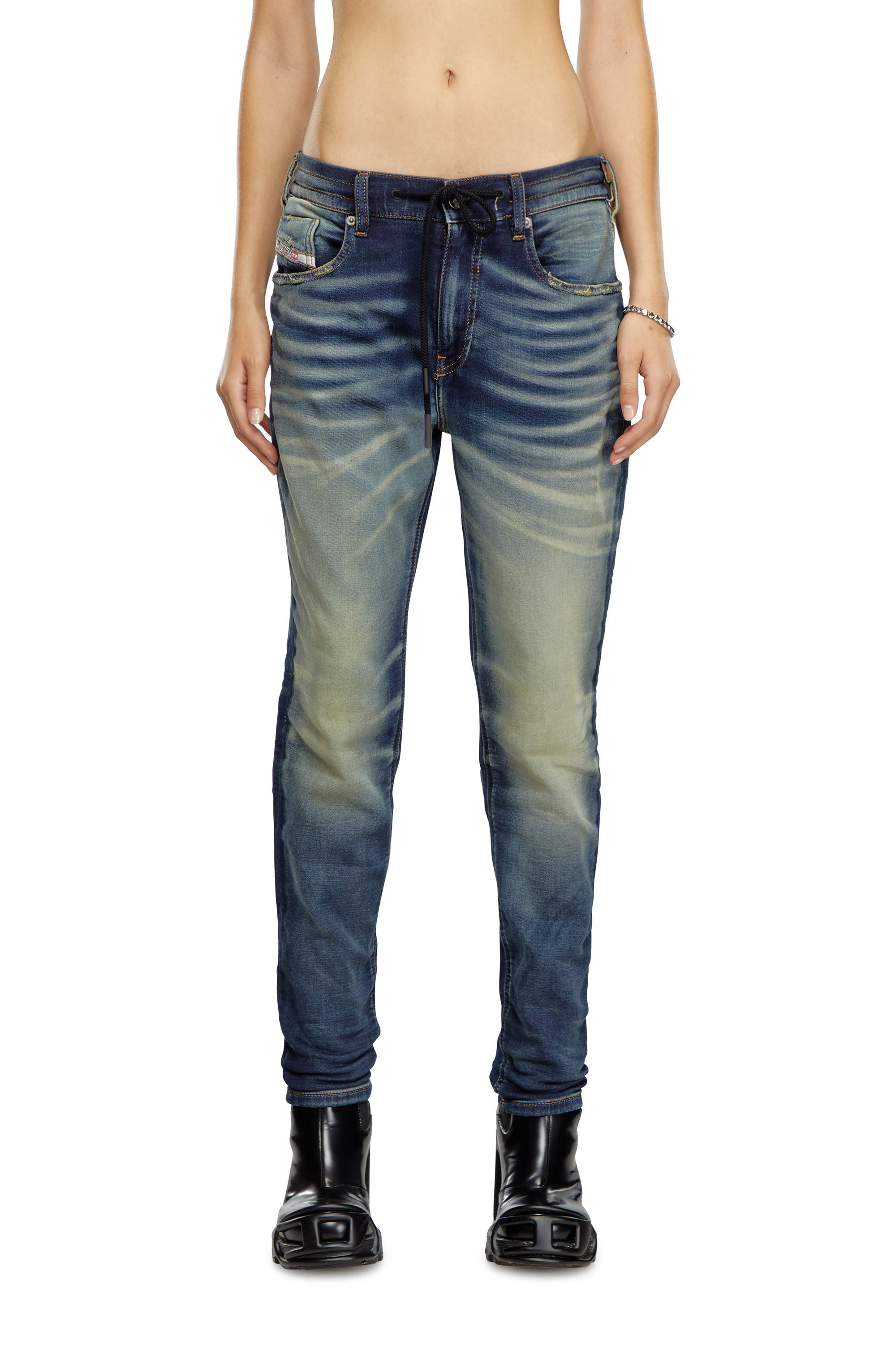 Diesel - Female's Regular 2031 D-Krailey Joggjeans® E68MH, ダークブルー - 3
