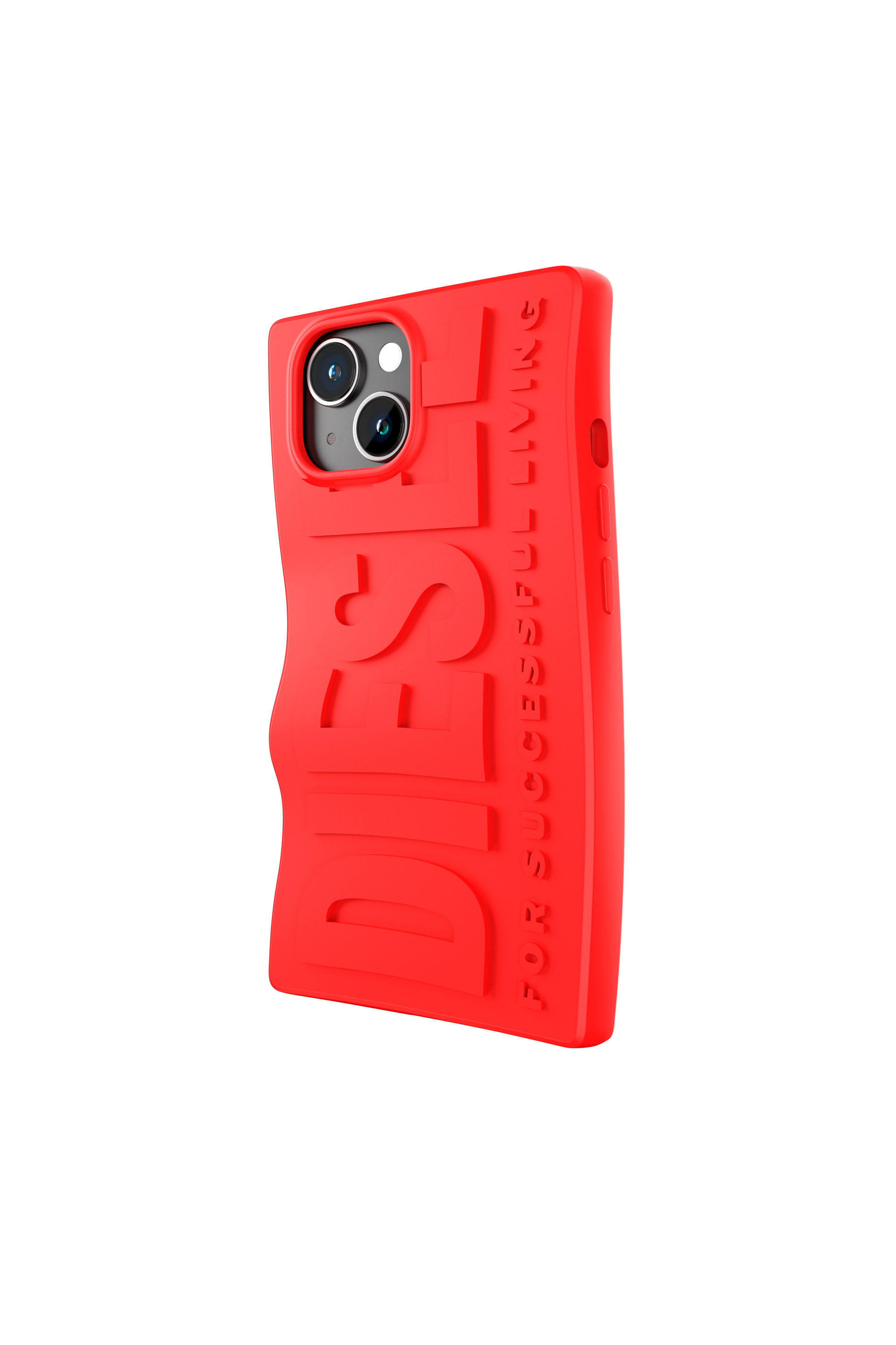 Diesel - 54116 MOULDED CASE, Unisex's iPhone 15 シリコンケース in レッド - 5