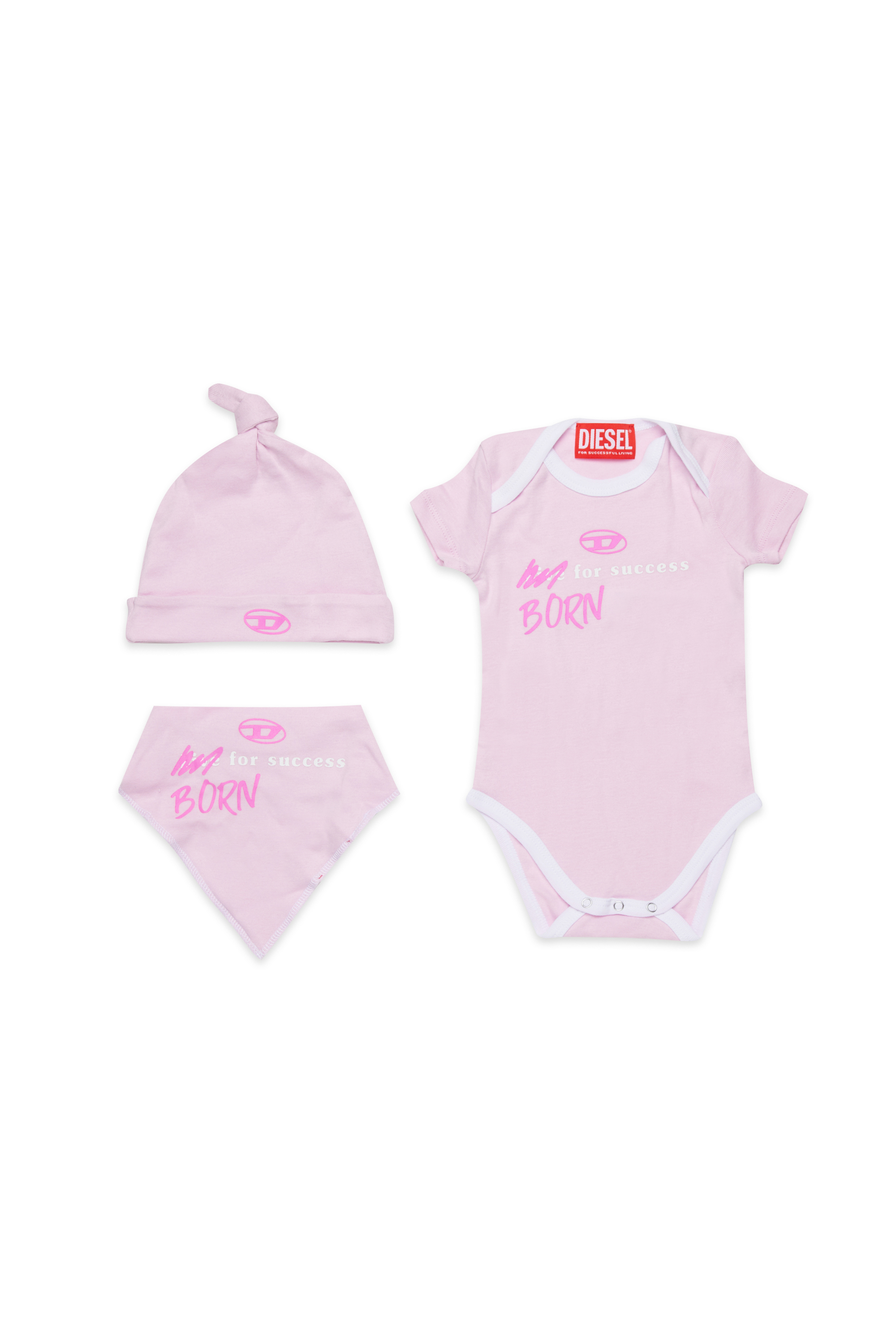Diesel - URMASBOX-NB, Unisex's Born For Success newborn gift set in ピンク / ホワイト - 1