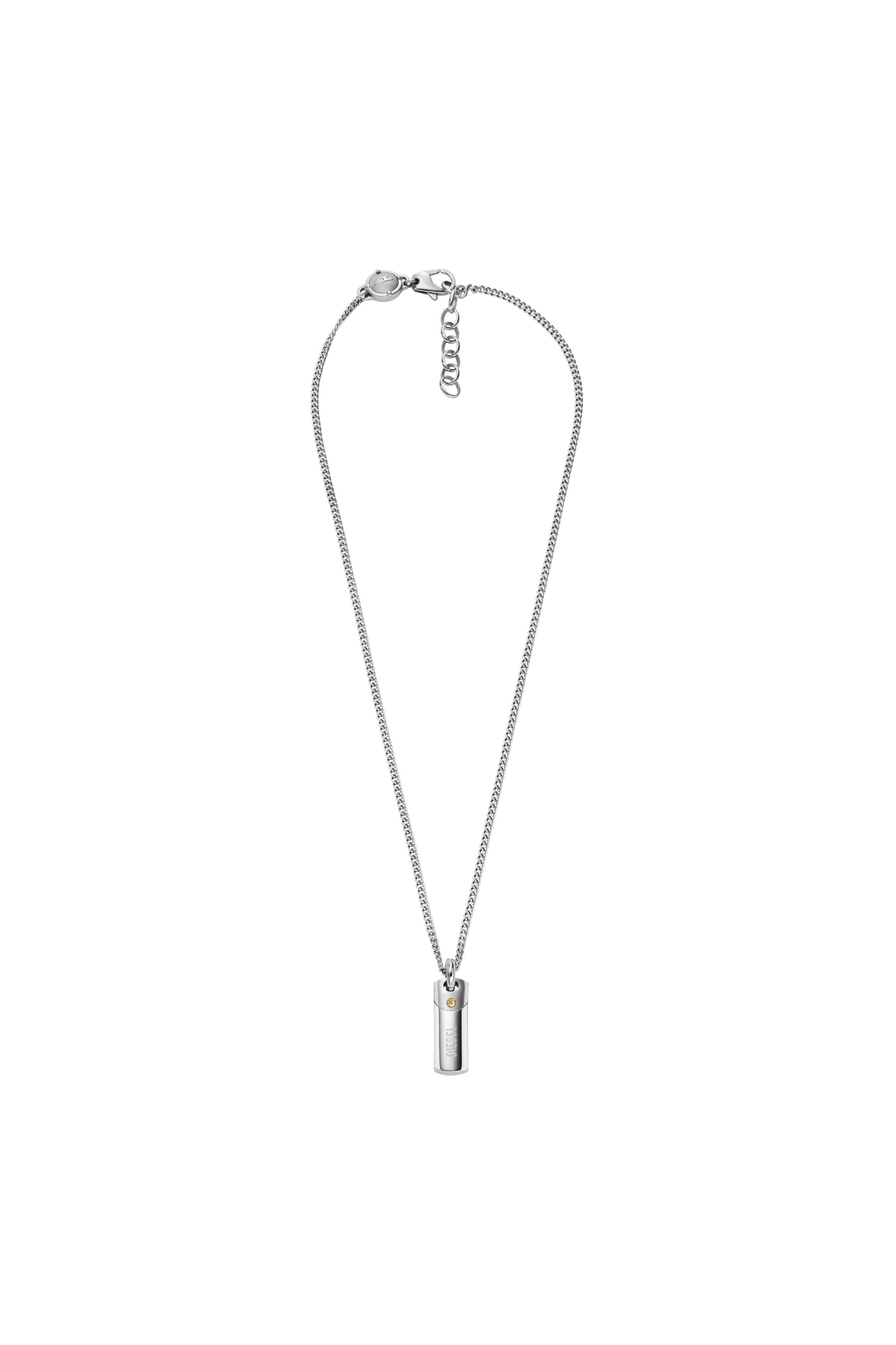 Diesel - DX1116, Male's ジュエリー ネックレス in シルバー - 1