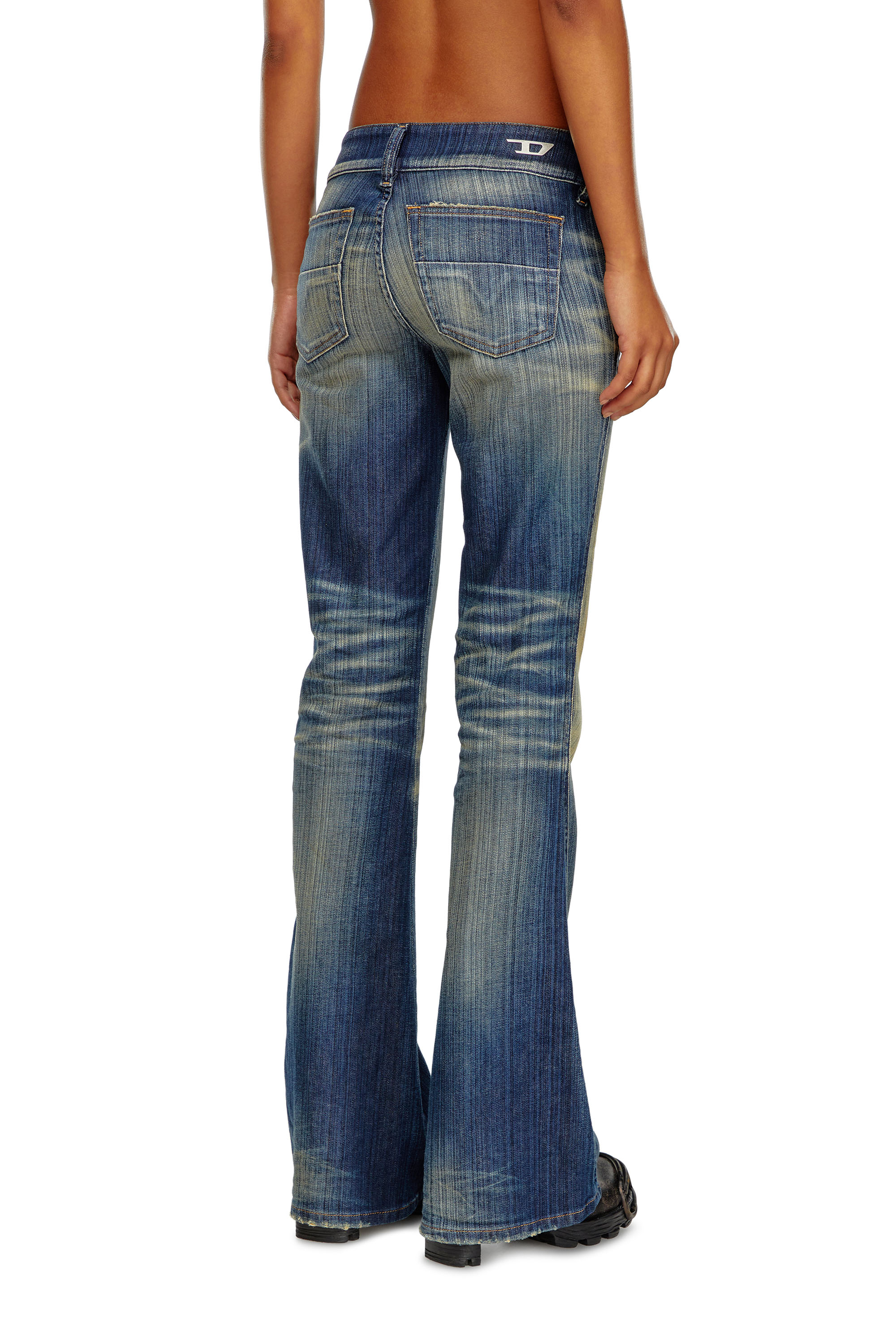Diesel - Female's Bootcut Jeans D-Hush 09J46, ダークブルー - 4