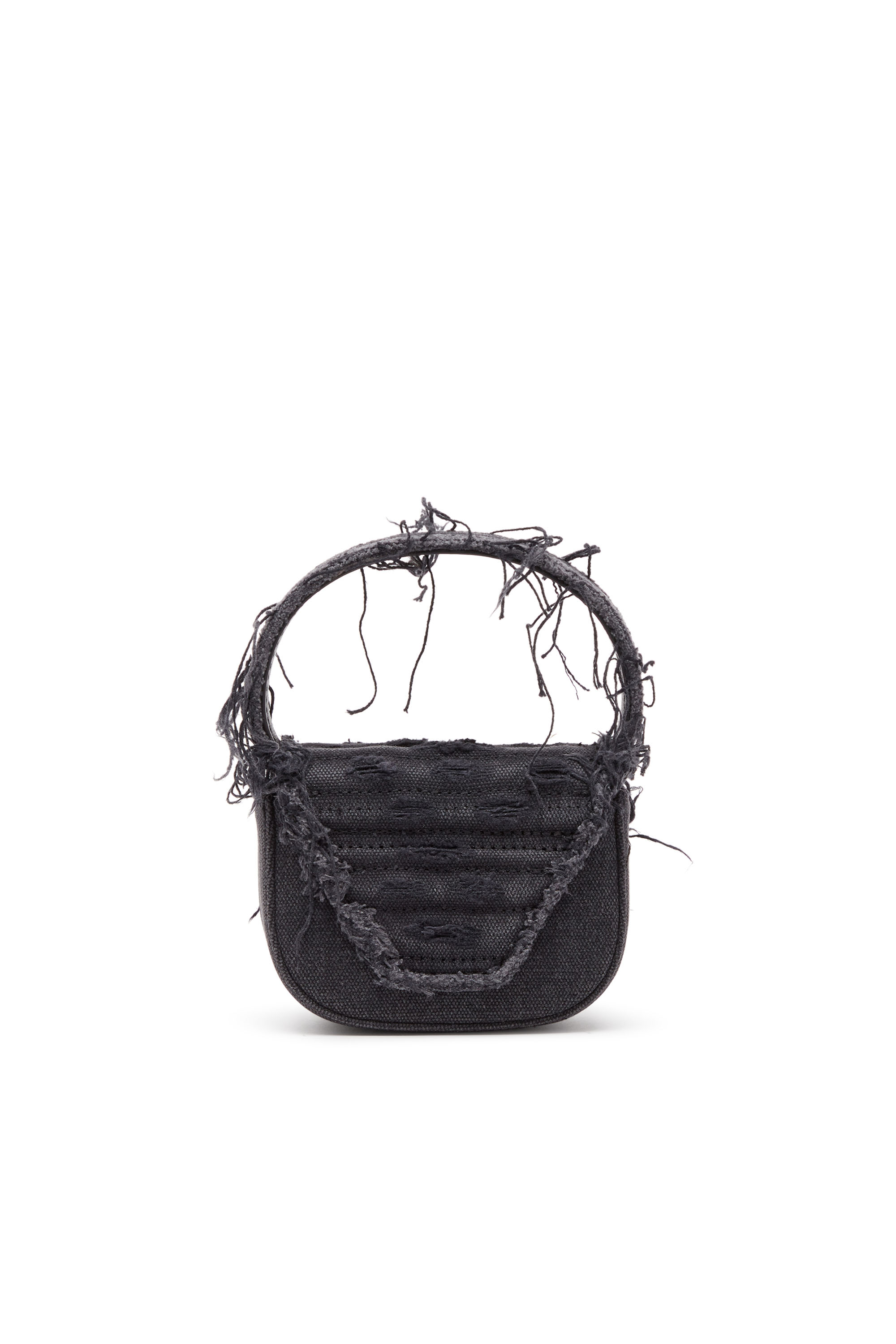 Diesel - 1DR XS, Female's 1DR XS-Iconic mini bag in canvas and leather in ブラック - 2
