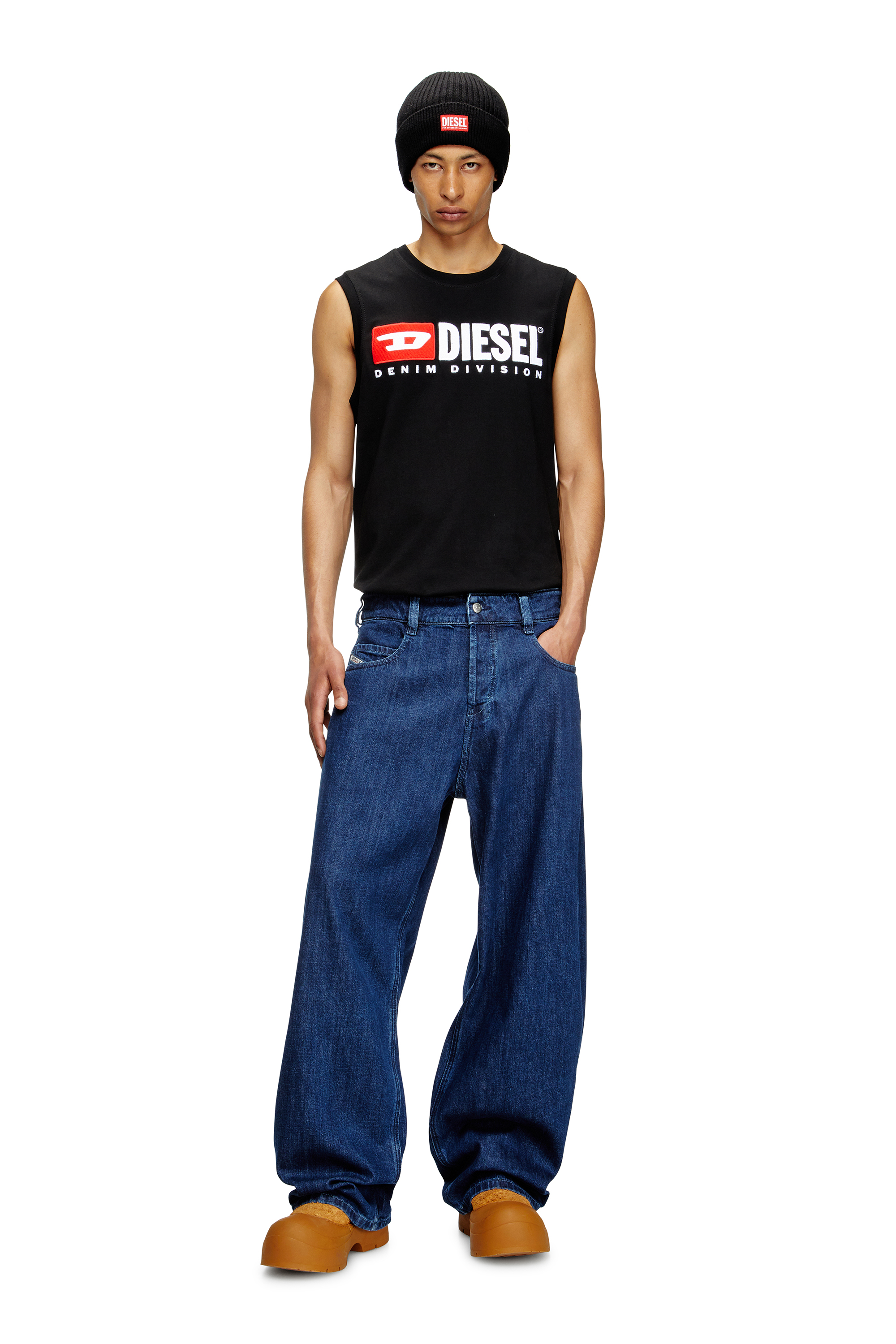 Diesel - Unisex's Relaxed Jeans 1997 D-Enim-M 0DBDX, ダークブルー - 2