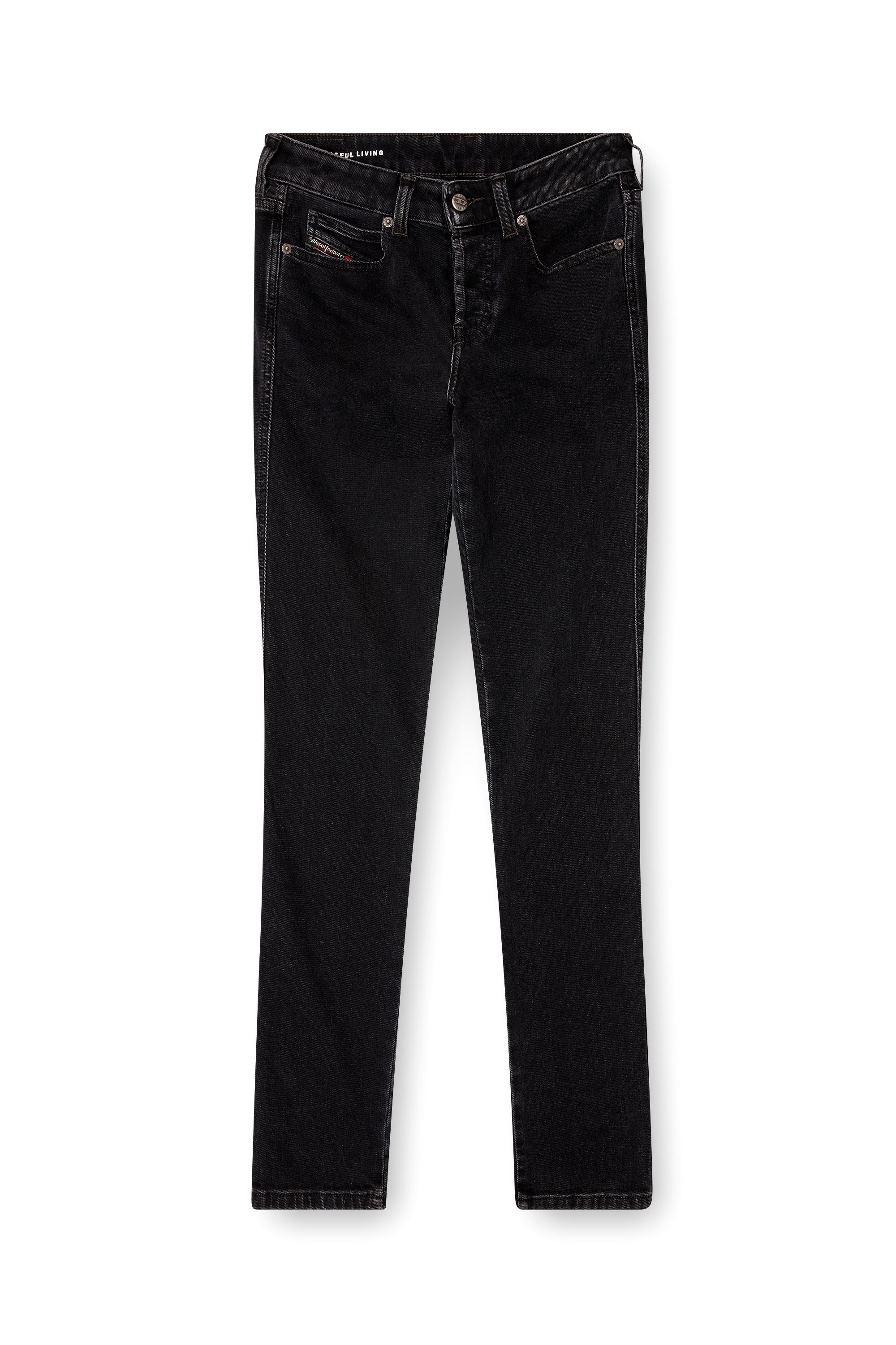Diesel - Female's Slim Jeans 1992 D-Jiann 09M69, ブラック/ダークグレー - 3