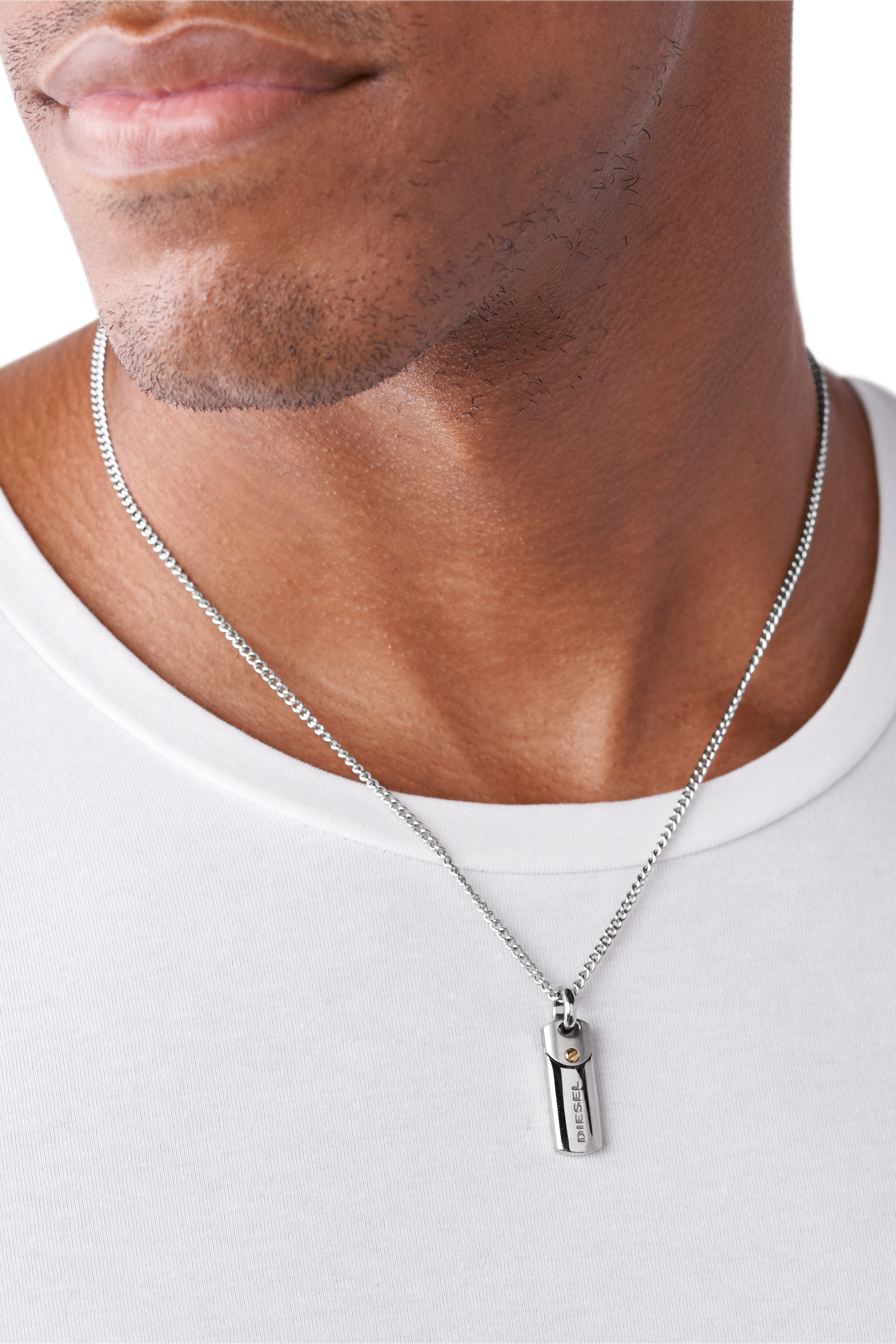 Diesel - DX1116, Male's ジュエリー ネックレス in シルバー - 3