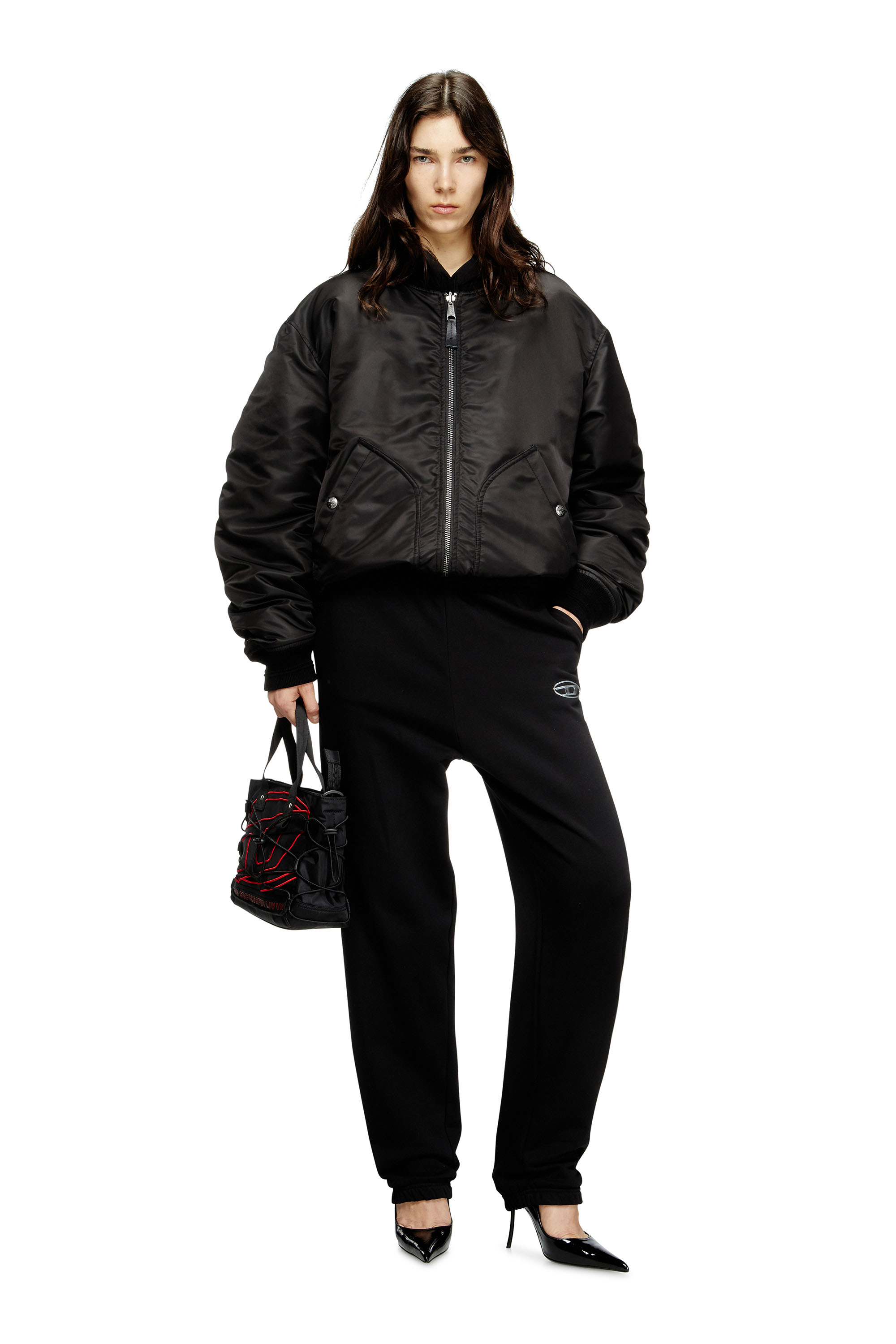 Diesel - P-LACYN-OD, Female's Sweatpants with metal-effect Oval D logo in ブラック - 2