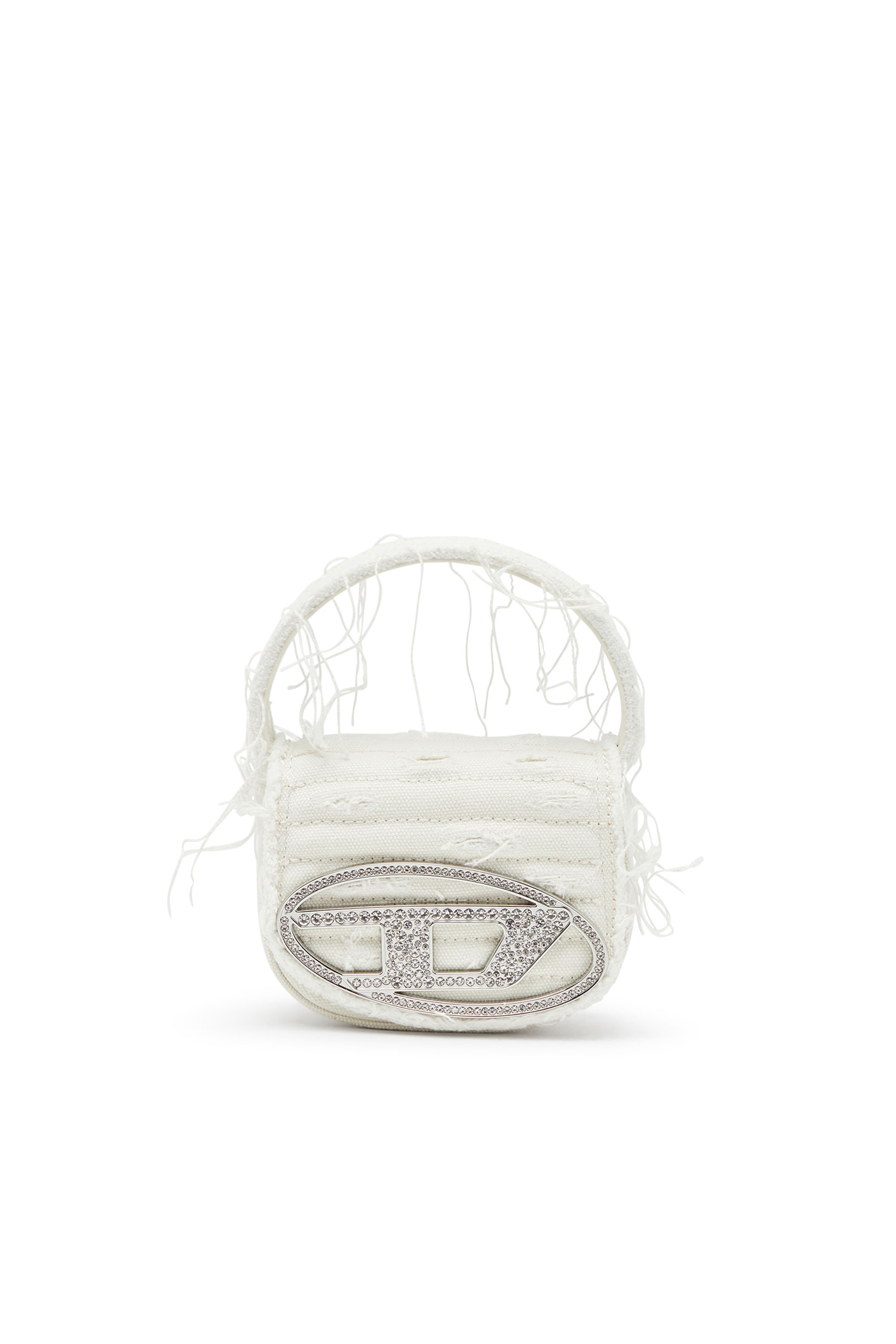Diesel - 1DR XS, Female's 1DR XS-Iconic mini bag in canvas and leather in ホワイト - 1