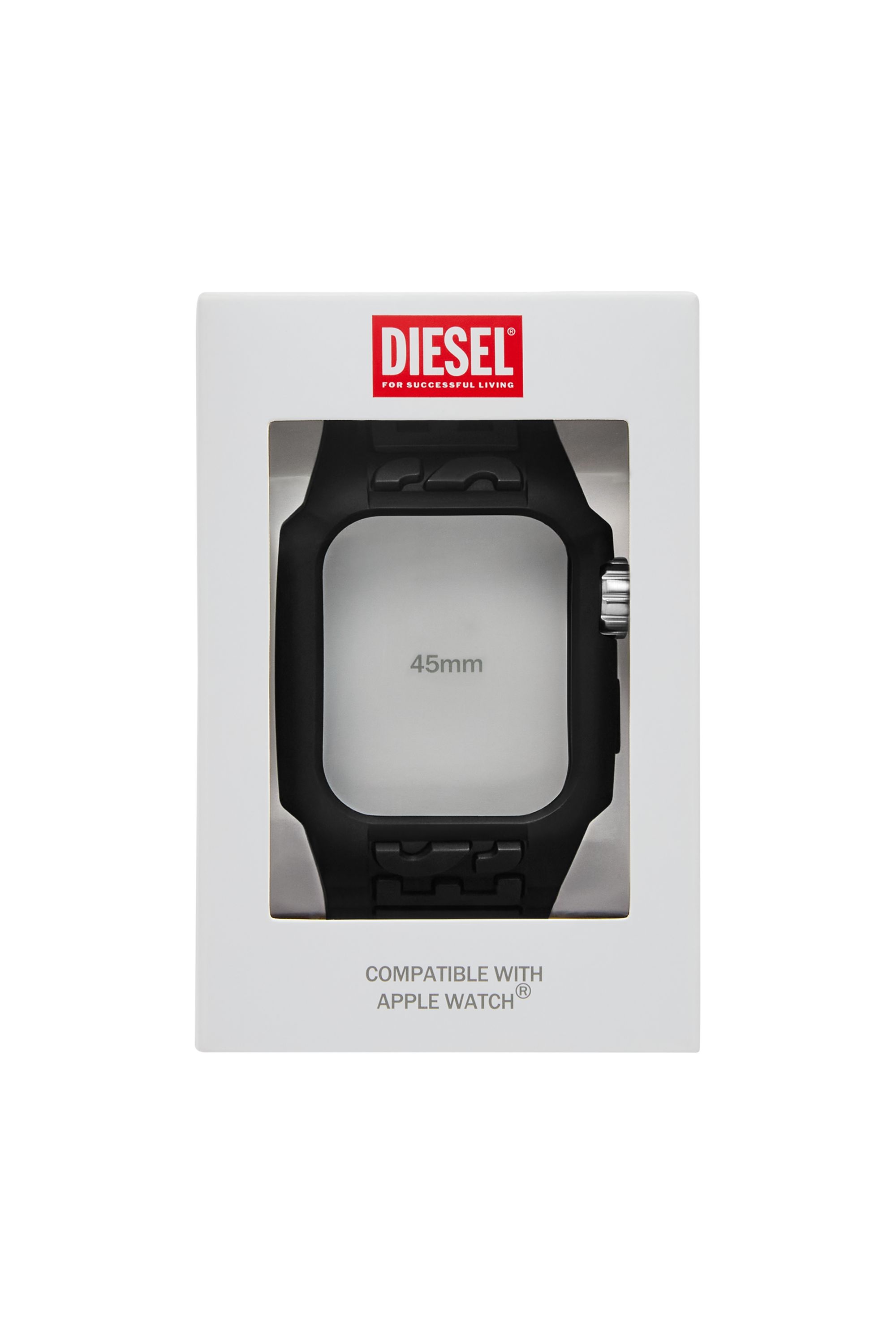 Diesel - DSS020, Unisex's Black TPU Unibody Band for Apple Watch® in ブラック - 2
