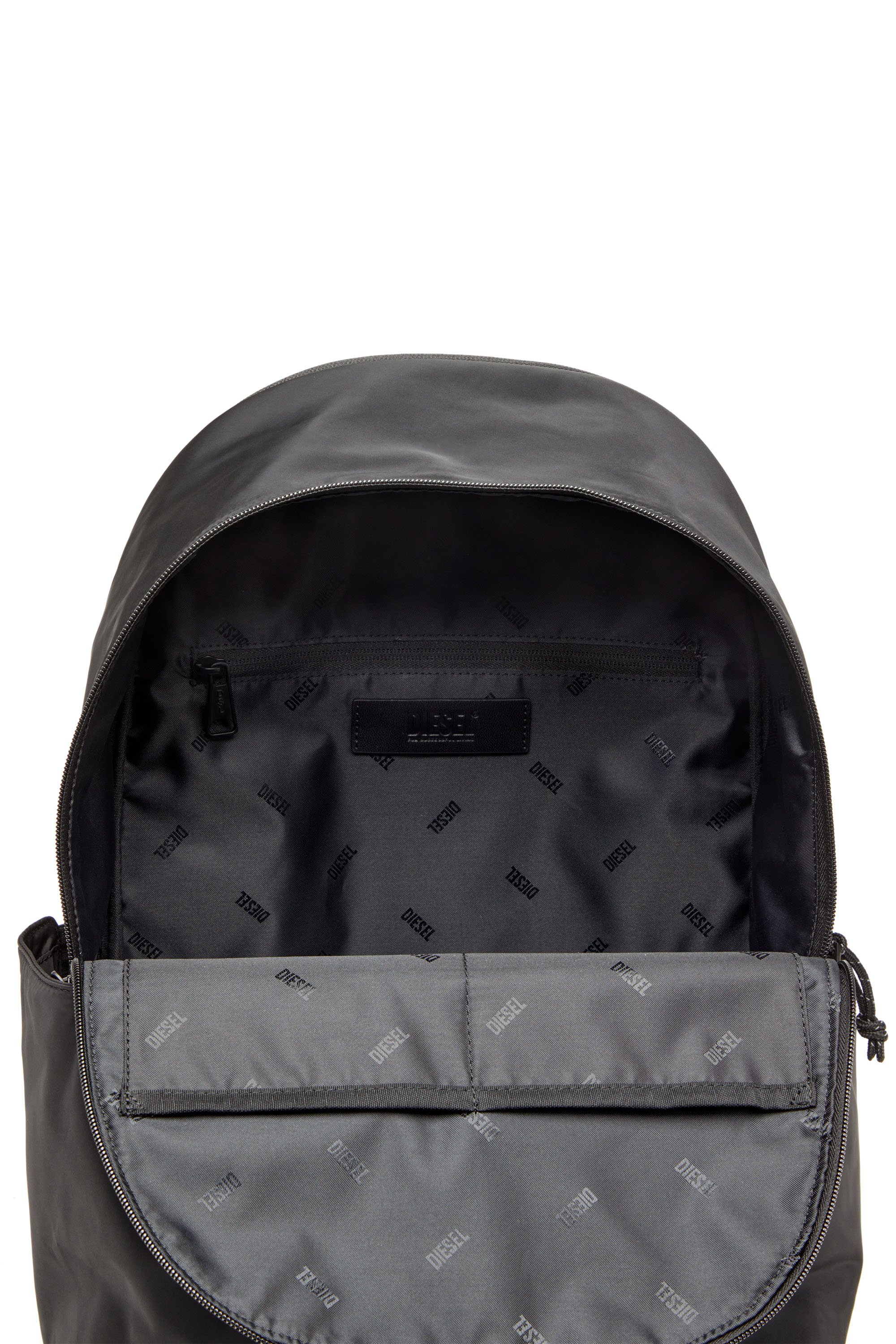 Diesel - D-PACK BACKPACK X, Male's D-Pack-Backpack in satin-touch fabric in ブラック - 4