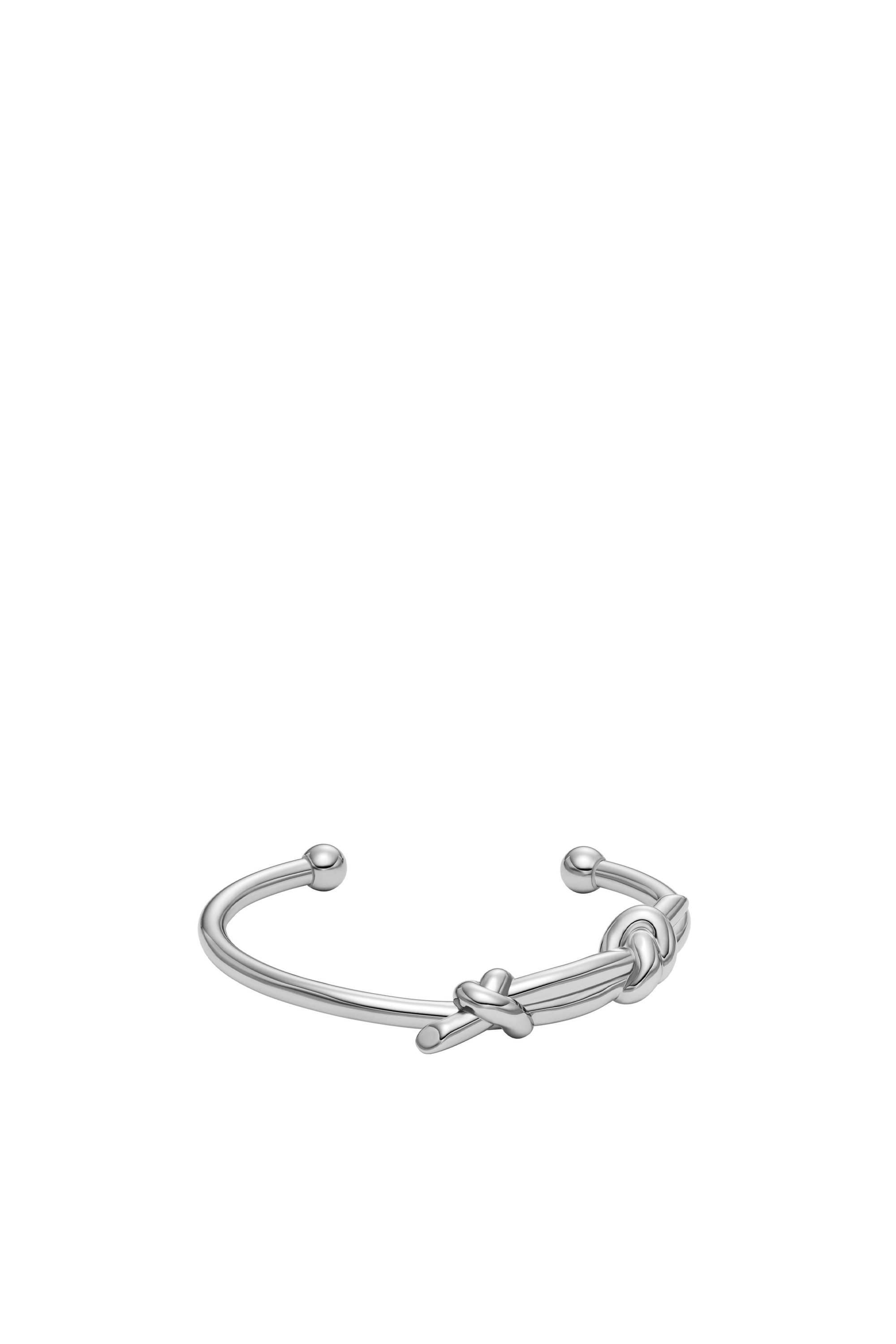Diesel - DX1448, Unisex's Stainless Steel Cuff Knot Bracelet in シルバー - 2