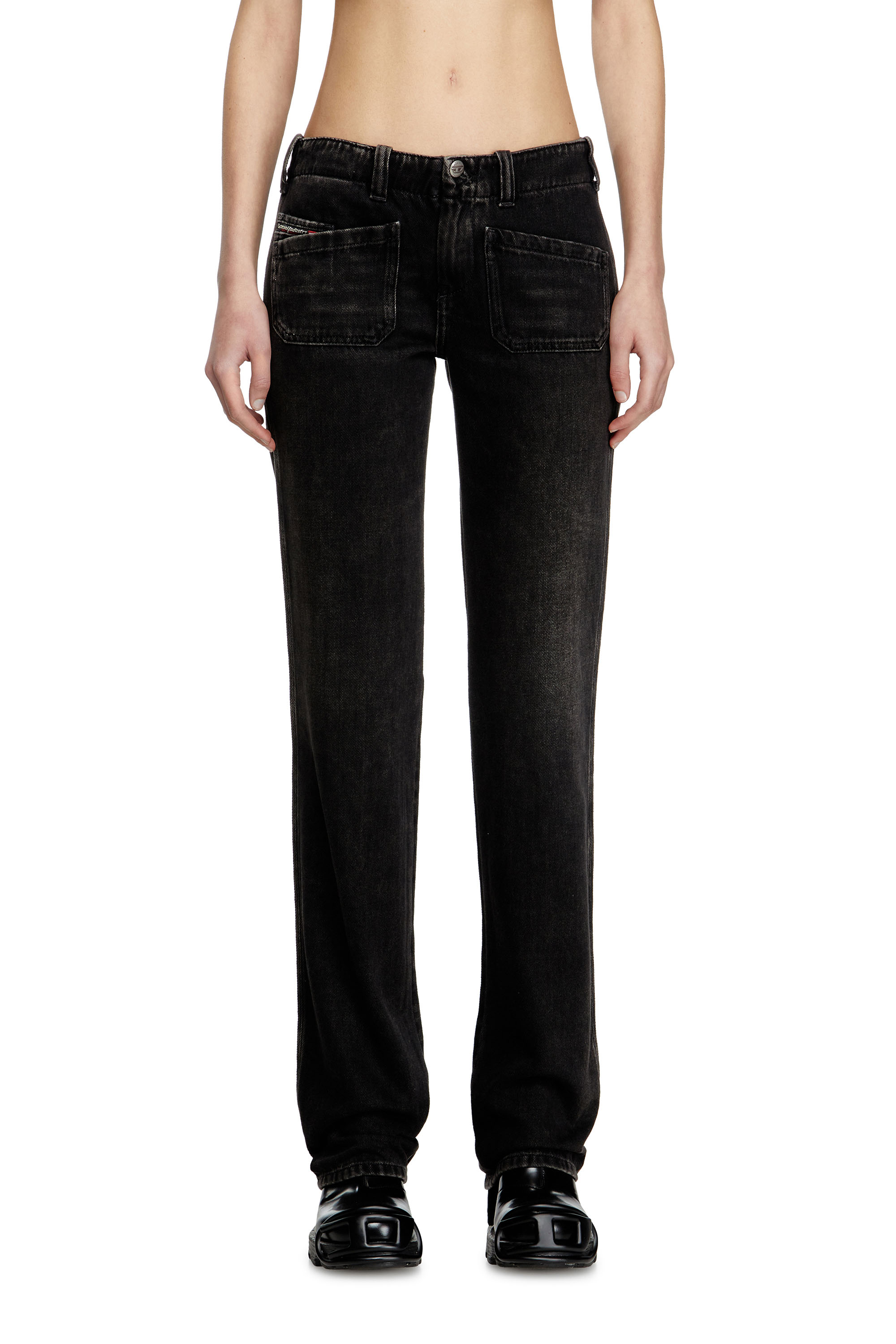 Diesel - Female's Bootcut Jeans D-Keate 09J96, ブラック/ダークグレー - 1