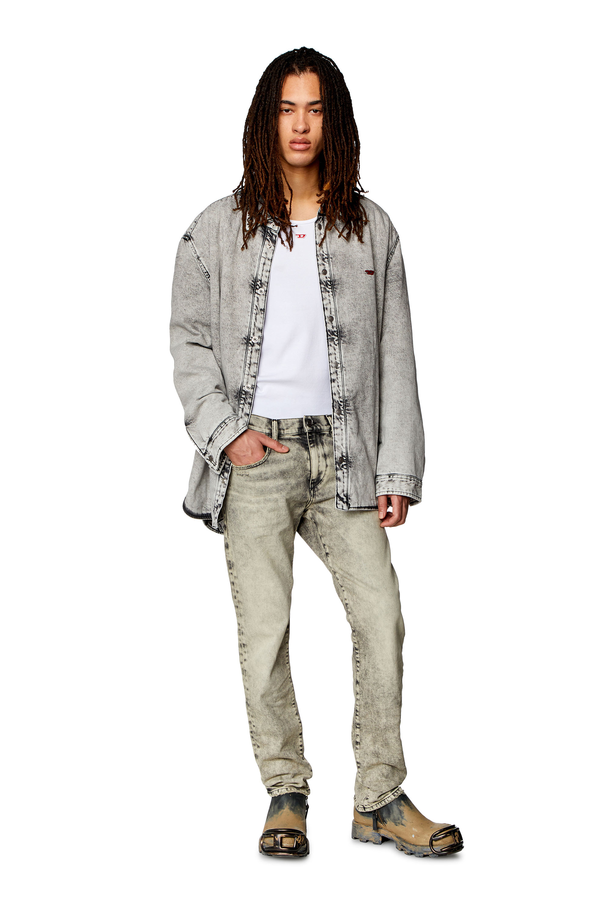 Diesel - Male's Slim Jeans 2019 D-Strukt 09H56, グレー - 2