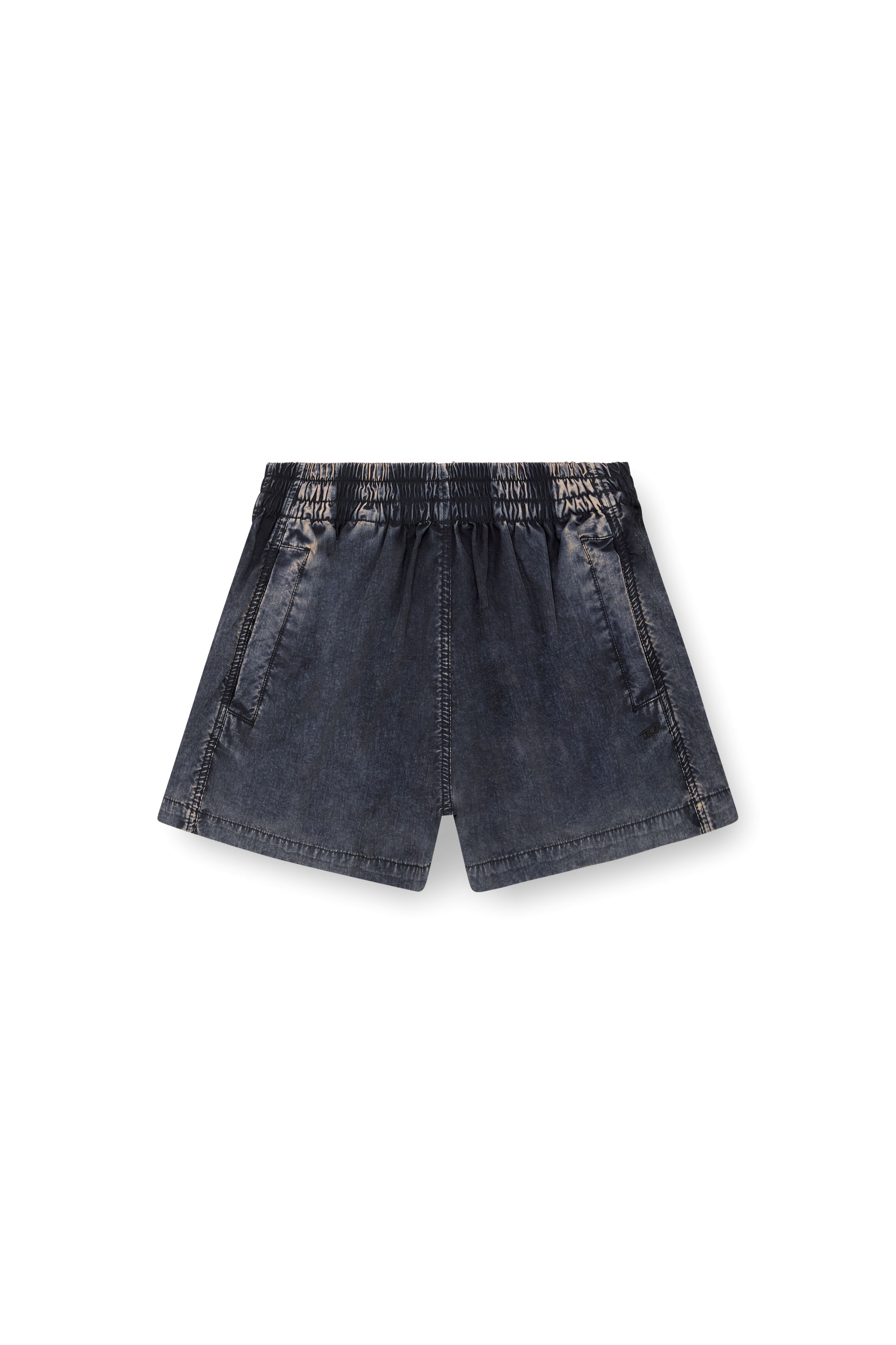 Diesel - S-OUND, Female's Boxer shorts in treated Taslan in ダークブルー - 3