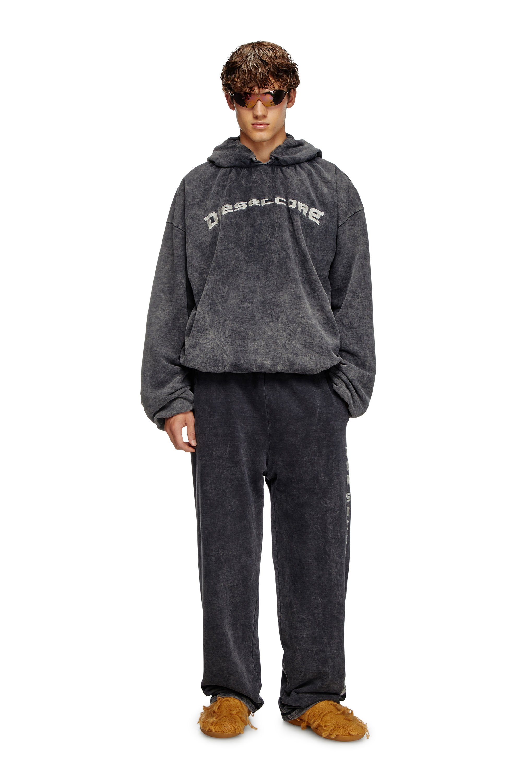 Diesel - P-LUIS, Male's Track pants with denim effect in ブラック - 3