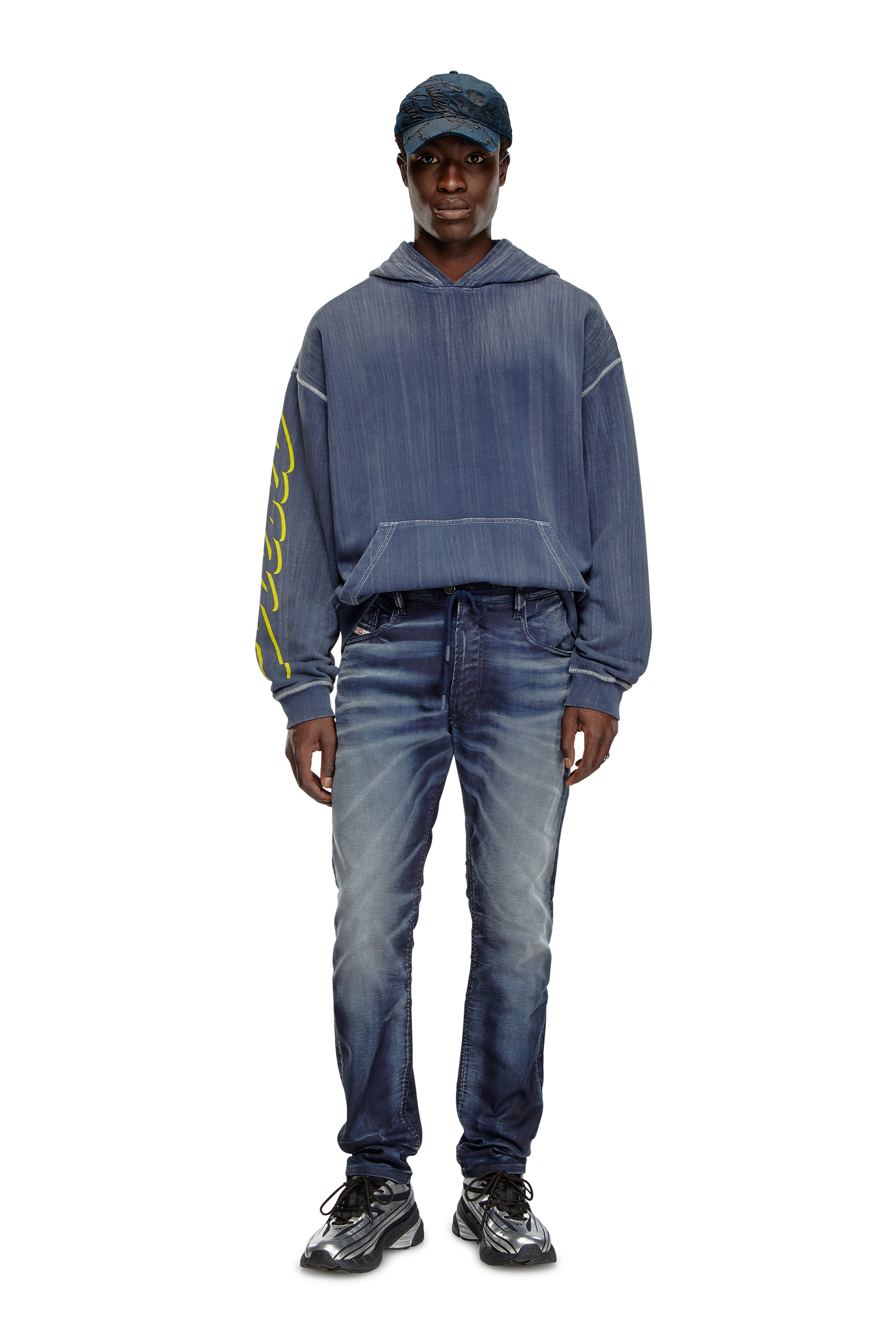 Diesel - Male's Regular 2030 D-Krooley Joggjeans® 068MD, ダークブルー - 2