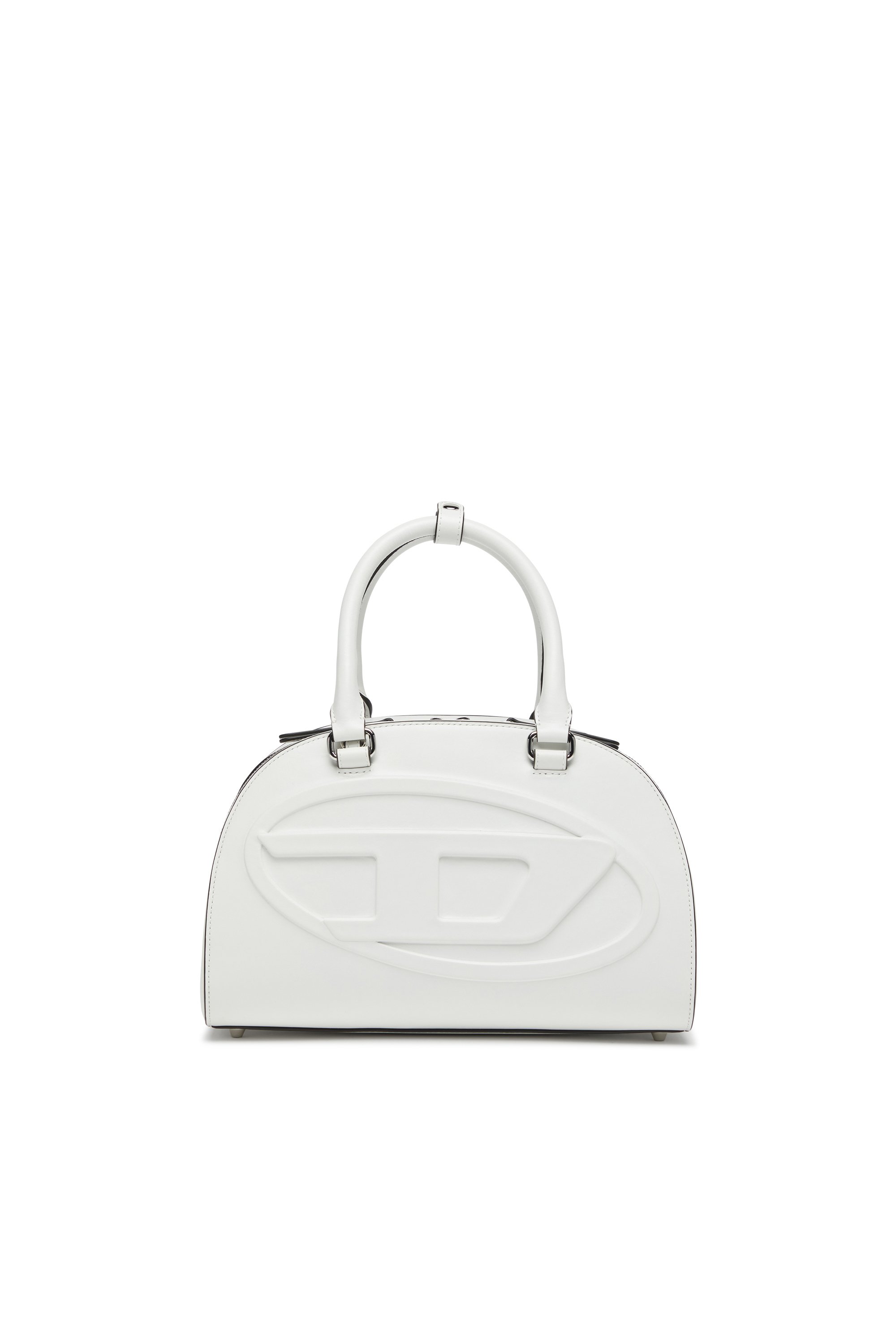 Diesel - 1DR DOME TOP HANDLE, Female's 1DR Dome-Leather bowling bag in ホワイト - 1