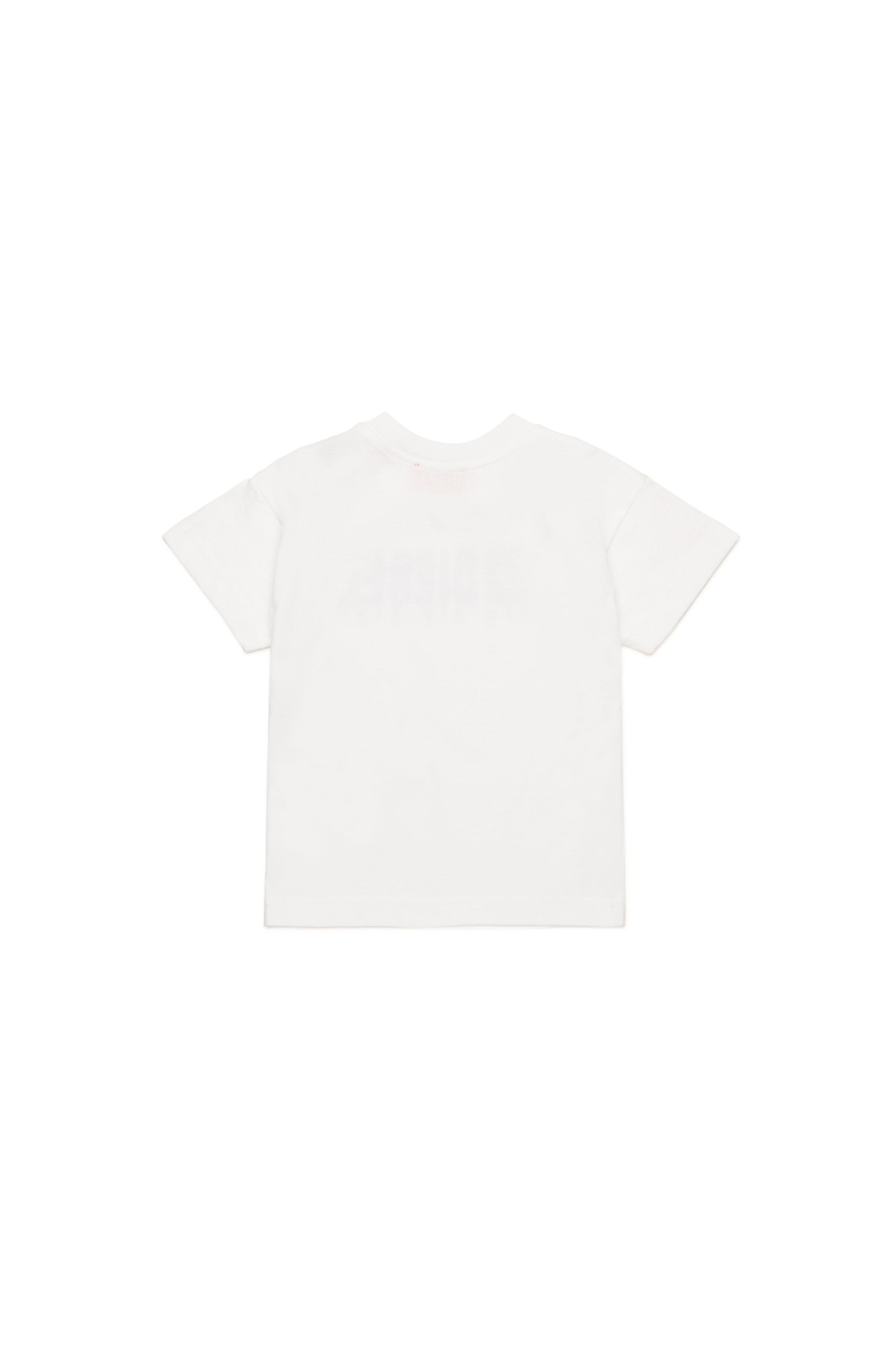 Diesel - TDIEGORL6MAB, Unisex's T-shirt with smudged logo in ホワイト - 2