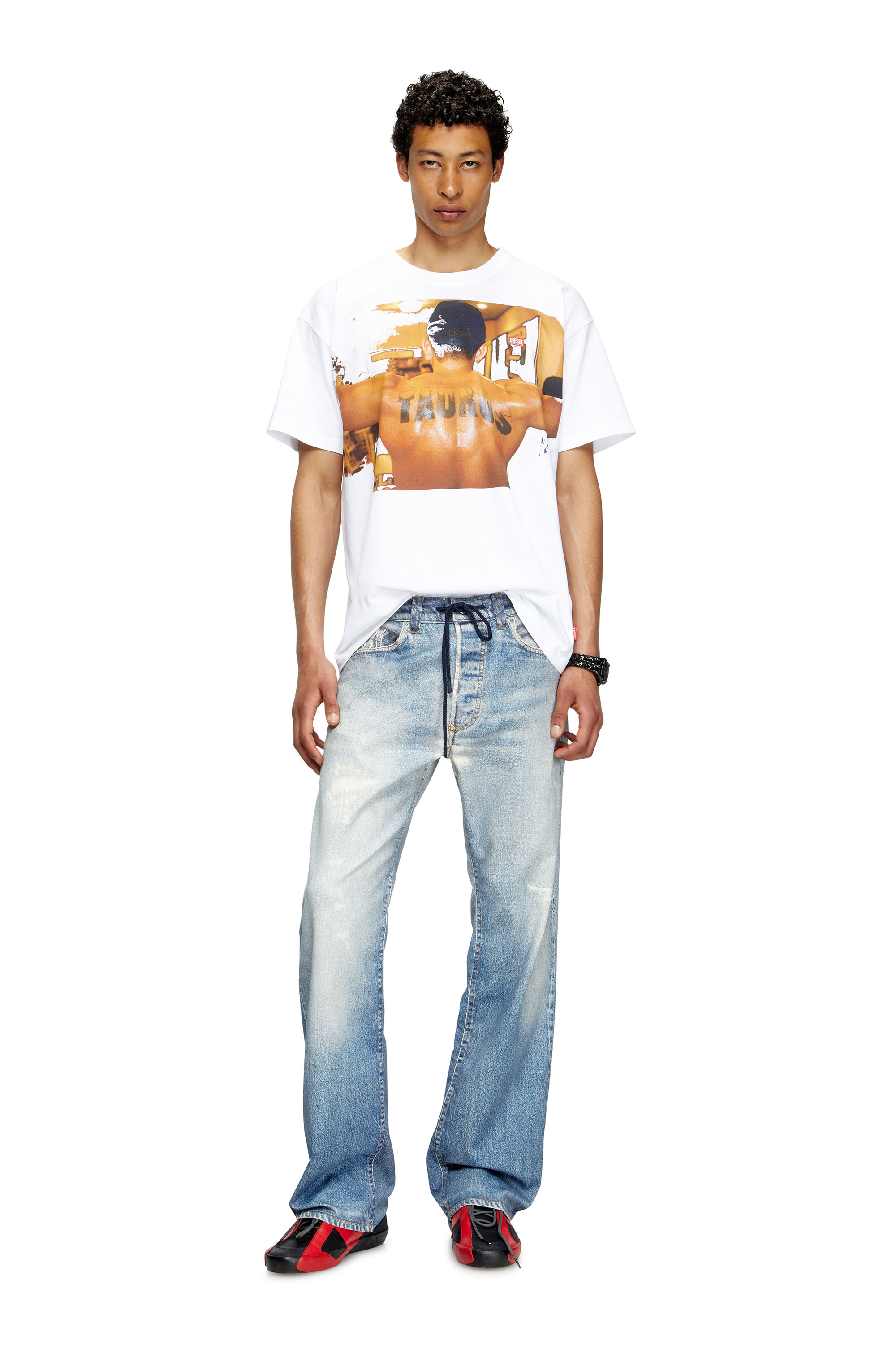 Diesel - PR-T-NORM-TOM25-1, Unisex's T-shirt with graphic print in ホワイト - 2