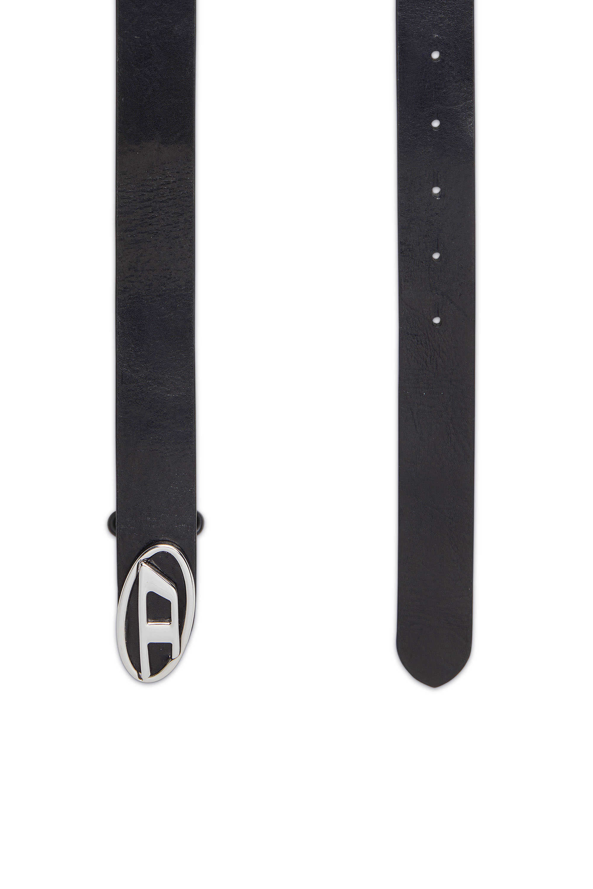 Diesel - B-1DR-LAYER, Male's Leather belt with Oval D logo in ブラック - 2